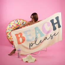 Load image into Gallery viewer, beach towel beach please microfiber quick dry sand free