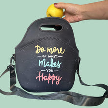 Load image into Gallery viewer, lunch bag for office and school with insulation inside keeps temperature with motivational message