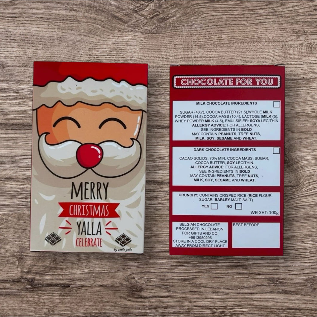 Christmas Belgian Chocolate 100g