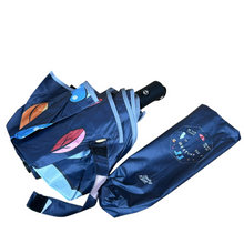 Load image into Gallery viewer, be the change you wish to see in the weather umbrella with automatic handle glow edges for dark rain and sun
