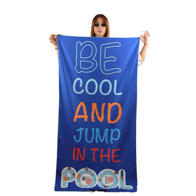 microfiber beach towel be cool and jump in the pool