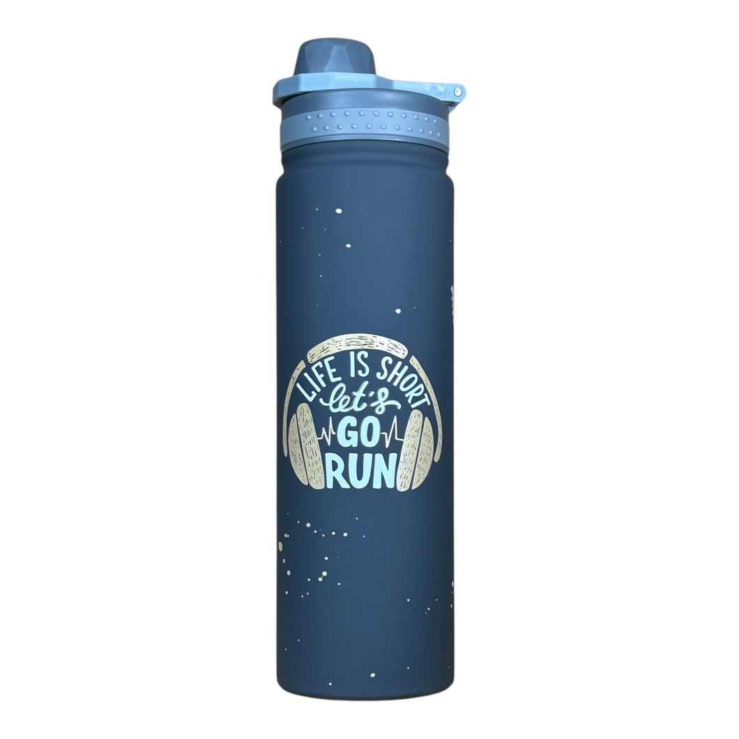 stainless steel double wall water gym bottle for sports and outdoor activities 