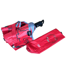 Load image into Gallery viewer, umbrella beirut my root glow edge for dark for rain and sun automatic opening red
