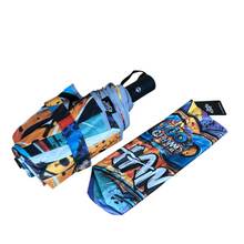 Load image into Gallery viewer, umbrella go champ for kids motivational with automatic opening small compact size glow edge for dark for sun and rain believe in your dreams  with handle
