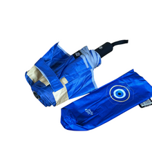 Load image into Gallery viewer, umbrella with evil eye automatic opening convenient size for sun and rain blue eye greek 
