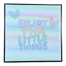 Load image into Gallery viewer, wall frame decoration enjoy the little things for girls room 
