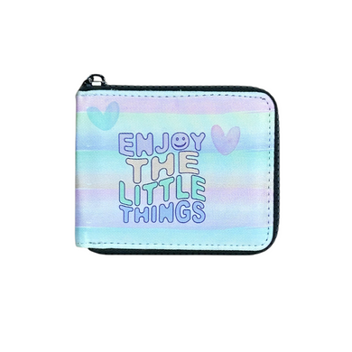 zipper wallet for girls for kids enjoy the little things 