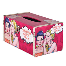 Load image into Gallery viewer, Wood Pop Art Tissue Box
