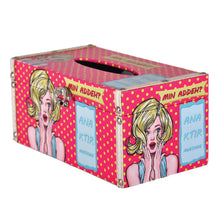 Load image into Gallery viewer, Wood Pop Art Tissue Box
